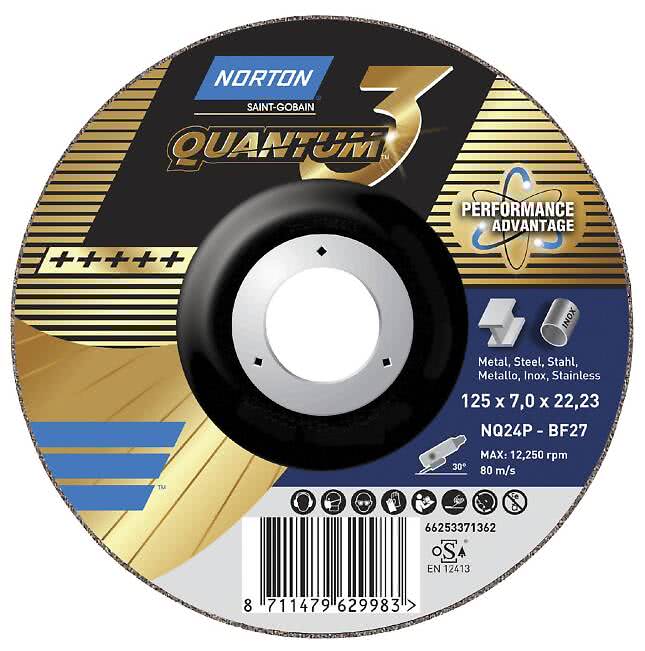KAPSKIVA QUANTUM 3 NOR NQ46ZZ 125x1,6x22,23 T41