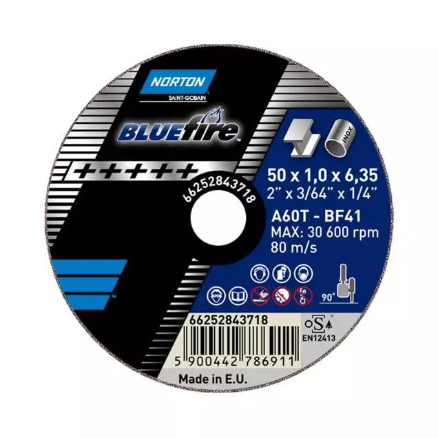 KAPSKIVA BLUE FIRE INOX NOR A60T 100x1,0x10,0 T41