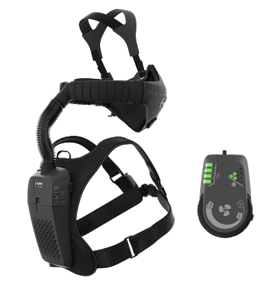 swiss air black - respiratory protection system complete with control panel