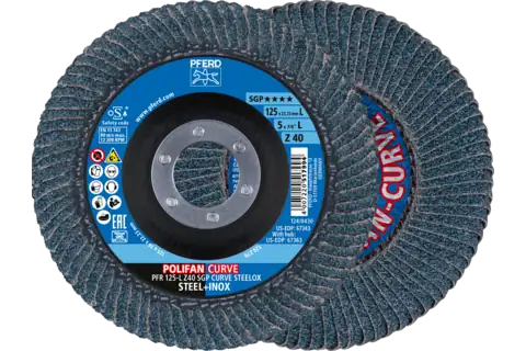 POLIFAN PFR 125-L Z40 SGP CURVE STEELOX