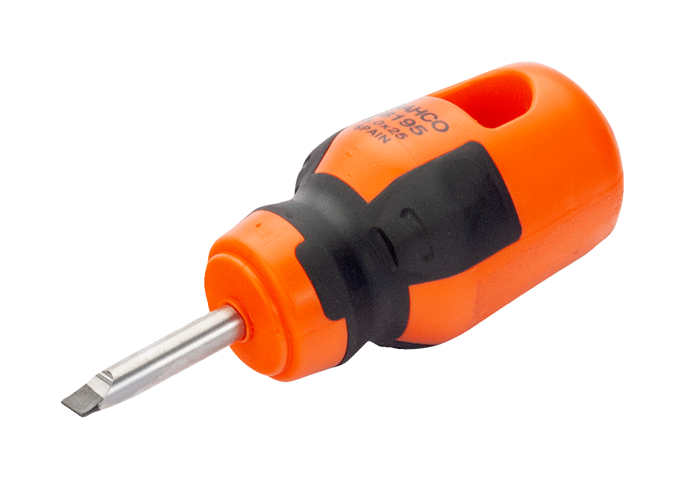 BahcoFit rak spårskruvmejsel med kort gummigrepp 5mm